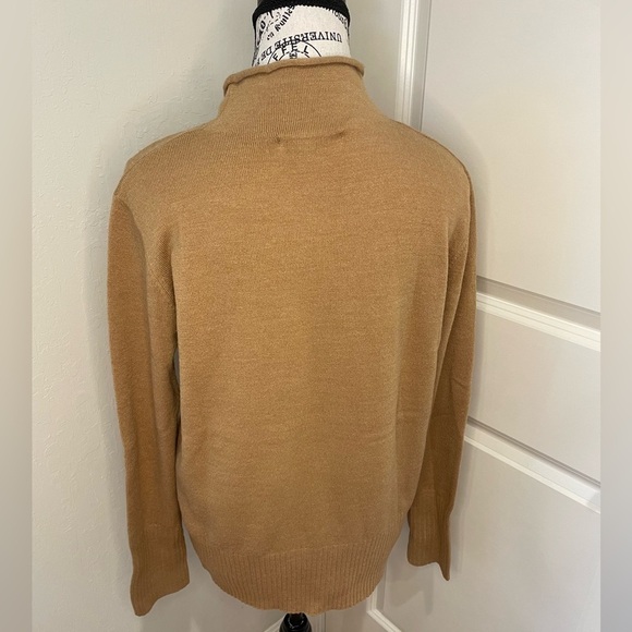 French Connection Size XL Roll Neck Cozy Gold beige Color - Picture 3 of 9